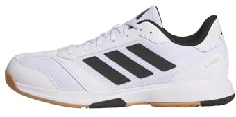 adidas Herren Ligra 8 Mens Indoor Shoes, Cloud White/Core Black/Cloud White, 36 2/3 EU