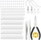 Neyeau Earring Making Kit - 604 Pcs 925 Silver Plated Earring Hooks for DIY Jewellery Making