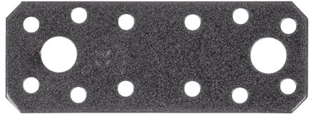 Alberts 822859 DURAVIS® Flachverbinder | schwarzdiamant duplexbeschichtet | Größe 96 x 35 x 2,5 mm | 50er Set