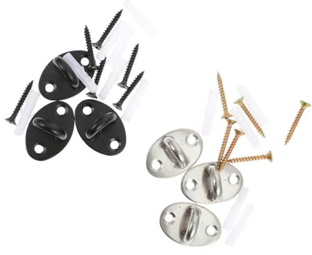 Uonlytech Stainless Steel Ceiling Hook Holder for Projector Multi-use Ceiling Fixing Hook 6pcs Set Top-mounted Home Hanging Hook for Organizing