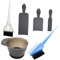 WOONEKY 1satz Hair Coloring Tool Kit Professionelles Haartönungswerkzeug Für Heim Und Salonnutzung Wiederverwendbare Schüssel Pinsel Und Färbeplatten Schwarz Blau Und Transparent