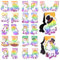 YeahBoom 12 Stück Lesezeichen Magnetisch,Doppelseitiges Design Magnetische Seitenclips,7×6cm Großes Einhorn Magnetische Lesezeichen,Magnetische Seiten,Markierungen Positive,Magnetic Bookmarks