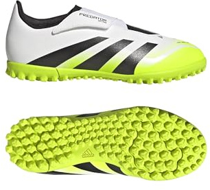adidas Unisex Club Hook and Loop Turf Football Boots Kids, FTWR White/core Black/Lucid Lemon, 1 UK