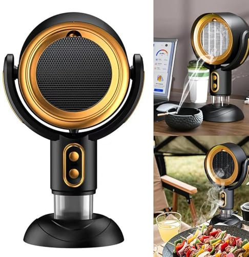 Purificador de humo, ventilador alto para fumar, Akafinds The HighFan, ventilador purificador de humo, purificador de humo, extractor de cocina portátil con campana extractora, campana extractora port