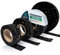 diconfa Terrassenpads Rollen - BREITE: 40mm / 50mm / 60mm / 80mm / 100mm / 150mm - Dicke: 3mm bis 10mm - LÄNGE: 1 bis 10m ==> 100 x 10000mm x 5mm, 3 Stück - Gummimatte Bautenschutz-Matte