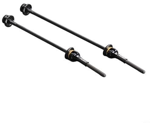 Entgoinggo Bike Hub Quick Release Skewer, Carbon Fiber Bicycle Hub for Road Cycling Mountain Bikes Lightweight Aluminum Alloy Construction(Is black)