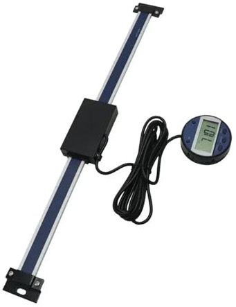 Digital Linear Scale 0-500/600mm Remote Digital DRO Table Readout Scale For Mill Lathe Linear Magnetic Digital Linear Scale Precision and Muti-Function(0-500mm)