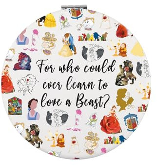 Zuo Bao B&B Fans Make-up-Spiegel Märchen Liebhaber Geschenk Lernen Sie ein Biest zu lieben Spiegel Bücherwurm Geschenk (Love a Beast)