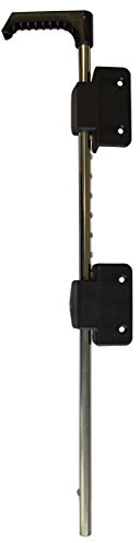 Black 24 Inch Key-Lockable Stainless Steel Drop Rod | Keyed Alike | NW38305KL-24SSB