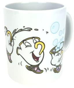 Pyramid International bella e la Bestia (chip Playtime) ufficiale inscatolato ceramica tazza da tè/caffè, carta, multicolore, 11 x 11 x 1.3 cm