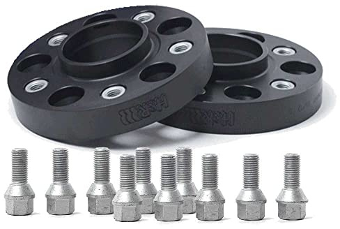 H&R DRA-System Spürverbreiterungsatz 56mm pro Achse - Lochkreis 5x130 - Mittenzentrierung 71,6mm - System M14x1,5 - kompatibel mit Porsche/Volkswagen - Schwarz