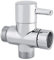 3-Way T Shut Off Valve Shower Toilet Bidet Sprayer Diverter Shape Diverter Valve for Hand Held Shower System Replacement Chrome