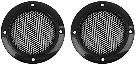 X AUTOHAUX 2pcs Black Car Speaker Subwoofer Grill Cover 2inch Mesh Protector