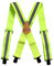 MELOTOUGH Unisex-Erwachsene Hochsichtbare Gut sichtbare Hosenträger, Reflektierendes Limettengrün, X Back