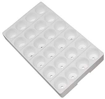 Seminiere Vassoi in Polistirolo Bianco per la Semina delle Piante da Orto e Fiori (24 Fori)