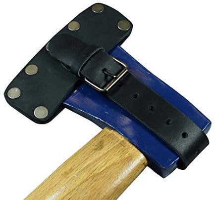 Hide & Drink, Leather Lumberjack Hatchet Sheath, Case Protector, Holster, Tools Accessories, Handmade - Charcoal Black