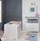 roba Babyzimmer Set 2 teilig - Wickelkommode Hamburg 2-türig mit Wickeltisch abnehmbar + Babybett 60 x 120 cm mit Funktion als Beistellbett - Holz weiß