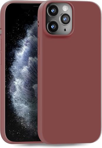 MyGadget Hülle kompatibel mit iPhone 11 Pro Max - robuste Handyhülle TPU Case Slim Silikonhülle - Back Cover Kratzfest Schutzhülle matt Braun
