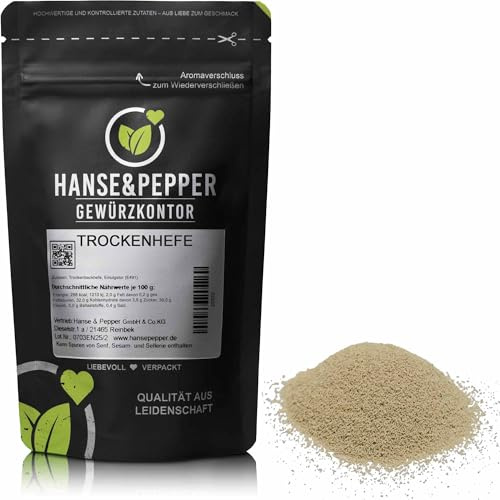 1kg Trockenhefe für Pizza Brot Brotteig Backhefe Kuchen Hefe vegetarisch vegan Instant Trocken hefe natürlich vom Hanse&Pepper Gewürzkontor
