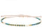 KELITCH Boho-Farbe Kristall Shell Perlen Freundschaft Armbänder Handgemachte Strand Armband Armreifen Schmuck Für Frauen (Blau Grün 88J)