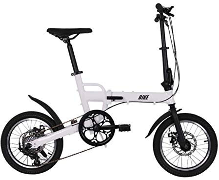 TYXTYX Folding 16 Zoll Klapprad Faltrad 6 Gang, Herren-Fahrrad & Damen-Fahrrad,Klappfahrrad Cityfahrrad City Bike,geeignet ab 135-180 cm