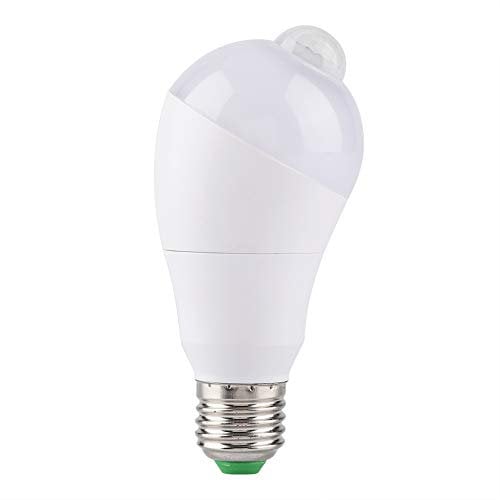 Kuuleyn Motion Sensor Lamp - LED Light with 350° Rotating Sensing Head for Hallway (E27, Cool White 7W)