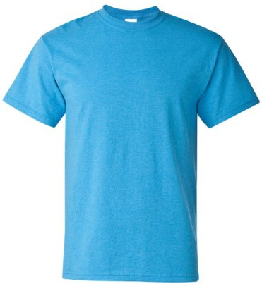 Gildan Men's Ultra Cotton T-Shirt, Style G2000, 2-Pack, Heathersapphire, XXL