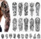 Tatouages ​​Temporaires, CAYUDEN 10 pcs Autocollants Tatouage Bras Complet et 8 Demi Bras Réalistes Tatouages Dragon Hommes Fête Tatouage Autocollants pour Hommes et Femmes ou Adultes