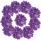 Osfvn Künstliche Hortensien Blumen 10 Stück Deep Purple Fake Hortensien mit Stielen für Hochzeit Zuhause Party Shop Babyparty Dekor Tischdekoration Blumensträuße DIY Blumendekoration