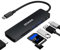 USB C Hub, ZESKRIS MacBook USB C Adapter, 6 In 1 USB C Hub Multiport Adapter with 2 USB 3.0 SD/Micro SD Card Reader 4K HDMI 100W PD for Macbook Air/Pro and Other Type C Devices (6 in 1, Black)