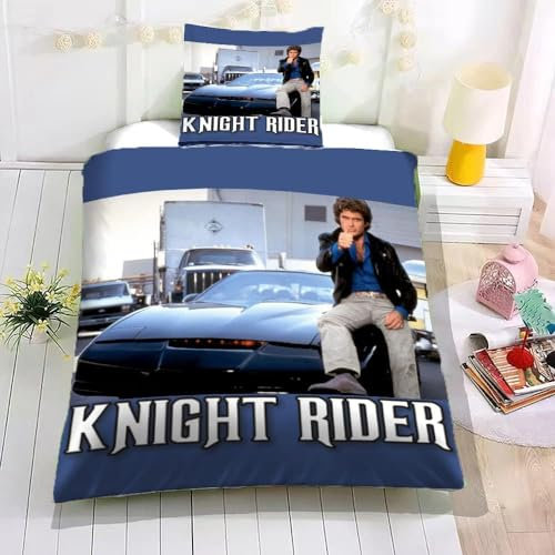 Ruiqieor Bettwäsche 135x200 cm,Rider Bettwäsche Set 3 Teilige,Bettbezug und 1 Kissenbezug 80 * 80cm,3D Kinder Bettwäsche Sets für Teenager Mädchen (#1)