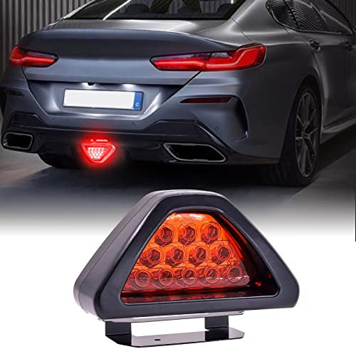 NWpangu Led troisième feu de stop feu arrière, lumière de position haute lumière d'avertissement stroboscopique de véhicule universel pour voiture camion remorque bateau moto, 1 pièces