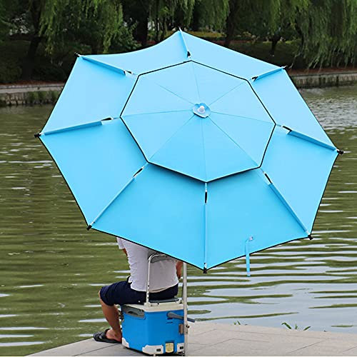 Protable Sonnenschirm mit Anker, Angelbecken, Terrasse, Garten, Sonnenschirm, Sonnenschutz, 2,2 m