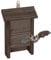 Relaxdays Rifugio per Pipistrelli, Nido Casetta per Pipistrellini, Bat Box, HLP: 29x18x6 cm, da Giardino, Legno, Marrone