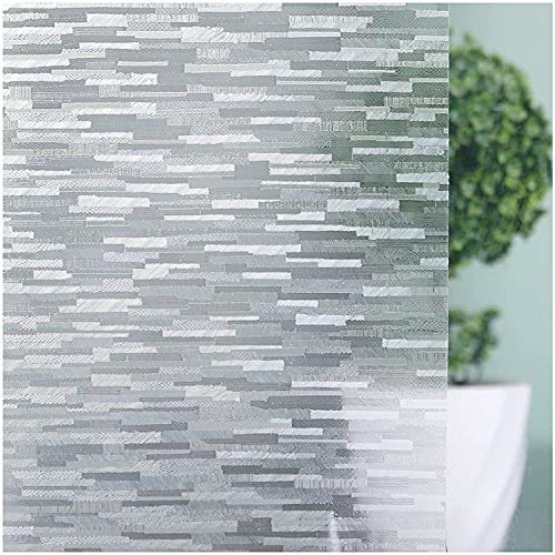 rabbitgoo Fensterfolie Selbsthaftend Blickdicht Milchglasfolie Selbstklebend Sichtschutzfolie Statisch haftend Dekofolie Anti-UV Klebefolie Fenster 75 x 200 cm