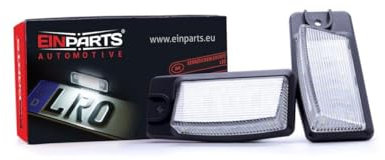 EinParts Kennzeichenbeleuchtung EP118 Canbus 6000K Kalt Weiß für X-Trail 2013-2024 2 Stücke