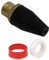 1/8MNPT Rubber Air Tool for Nozzle Tip Black with Sealing Tape Red Shell