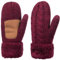 Wantonfy Damen Strick Handschuhe Winterhandschuhe Fäustlinge Handschuhe Strickhandschuhe mit Thermofleece gefüttert