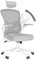 rattantree Office Chair, High Back Desk Chair with Headrest, Ergonomic Computer with Adjustable Flip-up Armrest & Lumbar Support, Executive Manager For Home Office - Grey