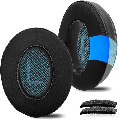 Nullmini Cuscinetti auricolari di ricambio per cuffie Bose QuietComfort 15 25 QC15 QC2 QC25 in gel di raffreddamento (blu)