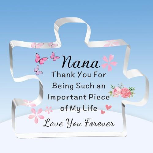 TTOVEN Nana Gifts Puzzle Nana Birthday Gifts Thank You for Being Such an important Piece of My Life