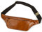 Gürteltasche Leder Vintage Bauchtasche für Herren Damen Hüfttasche Modern Belt Bag für Jogging Festival Urlaub Echtes Leder, Hellbraun