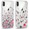 Foonary 2 Stück Transparent Handyhülle für iPhone X/iPhone XS 5,8 Hülle Durchsichtig Aesthetic Blumen Muster Case Mädchen Schutzhülle Weich Silikon TPU Stoßfeste Cover für iPhone XS