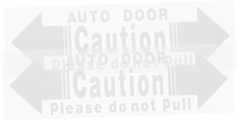 Adesivo Avviso Porta Auto Bianco in Pvc 2 Pezzi per Sicurezza | Facile da Applicare e Installare, Effetto Avviso Duraturo, per Apertura Sportello e Uso su Camion