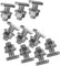 Avoltik 10x Hammerkopfschrauben M10 I 25 mm Edelstahlschrauben mit Flanschmuttern I Schrauben aus A2 Edelstahl für Solar-Montage I M10 Schrauben inkl. Muttern für sichere Befestigung von PV-Modulen