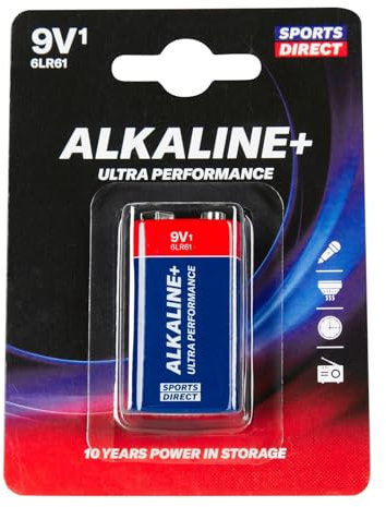SPORTSDIRECT Sports Direct 1 Pack 9V Battery White/Blue/Red One Size