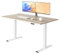 E.For.U® Höhenverstellbarer Schreibtisch 160x80 cm, 2 Motoren, Stabiler Schreibtisch Höhenverstellbar Elektrisch mit 2-Fach-Teleskop, 3 Memory-Steuerung, Mit Tischplatte (Weiß + Nussbaum)