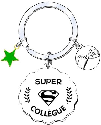 AIMINI Porte-clés Personnalisé - Cadeau d'Amitié pour Collègue, Anniversaire, Retraite et Départ - Idée pour Femme et Homme