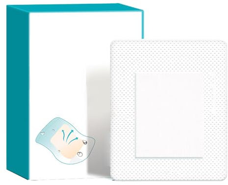 20 Pcs Adhesive Wound Dressing 10 * 15cm Plaster for Wound Non Woven Bandages Wound Dressing Pads Stretch Tattoo Aftercare Bandage for Wound Dressing