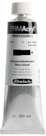 Schmincke PRIMAcryl Professional Eisenoxidschwarz 150 ml Tube, 13 796 019